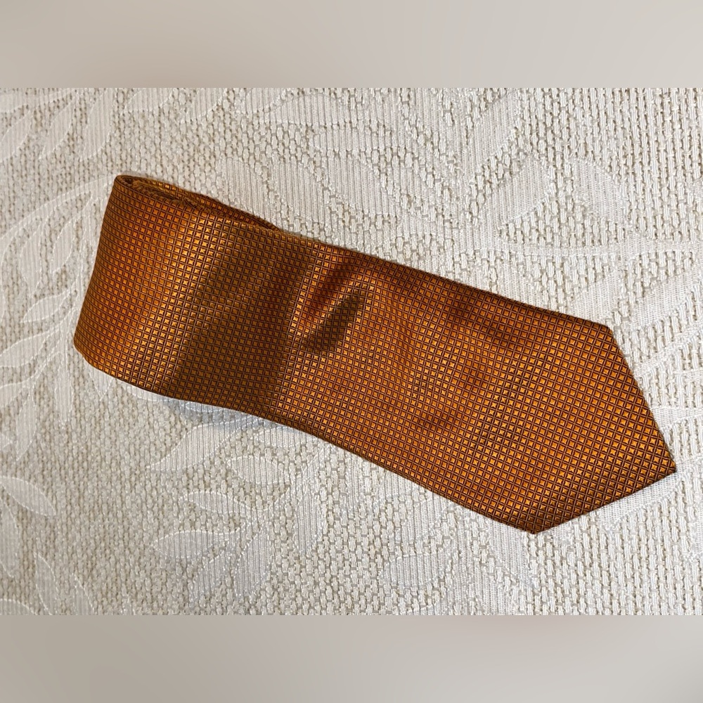 💕Bundle 3 of $20 Bocara Orange 100% Silk Men's Tie